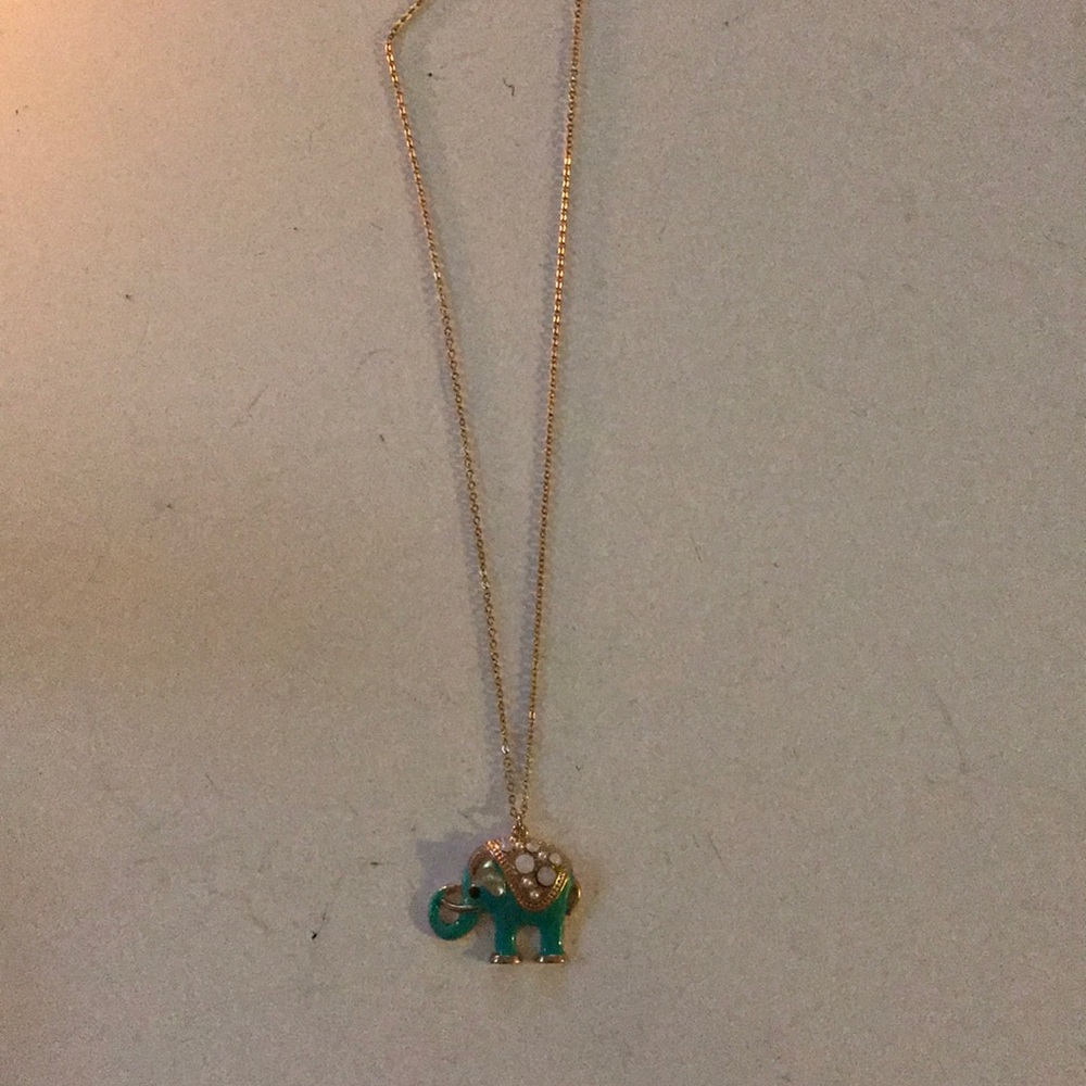 Long elephant necklace